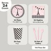 Blue Panda 144 Piece Paris Birthday Party Decorations with Plates, Napkins, Cups, and Cutlery, Tableware Set for Girl's Baby Shower, Serves 24 Guests - 3 of 4