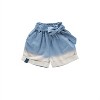 Girl Denim Shorts with Belt - OMAMImini - image 3 of 3