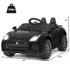 Infans 12V Jaguar F-Type SVR Licensed Kids Ride On Car w/ MP3 & Lights Black - 2 of 4