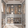Aheaplus Closet Organizer System with Drawers and Adjustable Shelves, Freestanding Walk-in Wooden Closet - 3 of 4