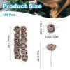 Unique Bargains Durable Flowers Bulk Stem Foam with Gauze for Wedding Bouque Boutonnieres 144 Pcs - 2 of 4
