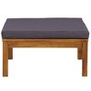 vidaXL Footrest  Solid Acacia Wood, Polyester Medium Modular - 3 of 4