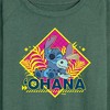 Women's - Disney - Lilo & Stitch Lightweight French Terry Wide Neck Long Sleeve Shirt - 2 of 4