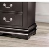 Sapphtopaz Modern Tall Dresser with 5 Drawers & Bracket Legs Wood Closet Storage with Hanging Drawer Pulls Dovetail Drawer for Bedroom,Entryway - 3 of 4
