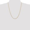Black Bow Jewelry 1.9mm 14k Yellow Gold Diamond Cut Round Wheat Chain Necklace - 2 of 4