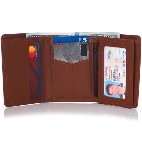 Alpine Swiss Rfid Mens Theo Trifold Wallet Deluxe Capacity With Divided ...