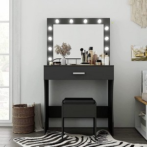 Makeup Vanity with Charging Station - 1 of 4