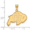 Black Bow Jewelry 14k Yellow Gold Colorado Buffalos NCAA Large Pendant - 2 of 3