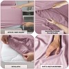 6 Piece Bed Sheet Set Ultra Soft Brushed Microfiber Solid Sheets with Pillow Cases - Lux Decor Collection - 4 of 4