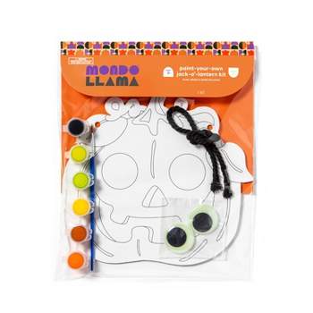 Halloween Paint-Your-own Canvas Kit Jack O Lantern - Mondo Llama™