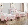 Metal Bed Frame with Heart Headboard & Footboard, Kids/Teens Platform Bed, No Box Spring Needed, 12.2" Underbed Storage, Easy Assembly - 3 of 4