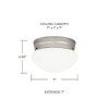 Capital Lighting Scott 1 - Light Flush Mount in  Matte Nickel - 2 of 2
