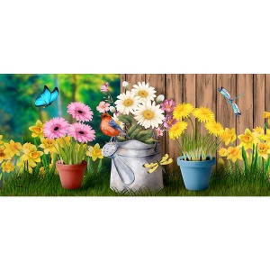 Briarwood Lane Spring Spring Jubilee Floral Mini Mat 22x10 Indoor Outdoor For Spring Doormat - 1 of 2