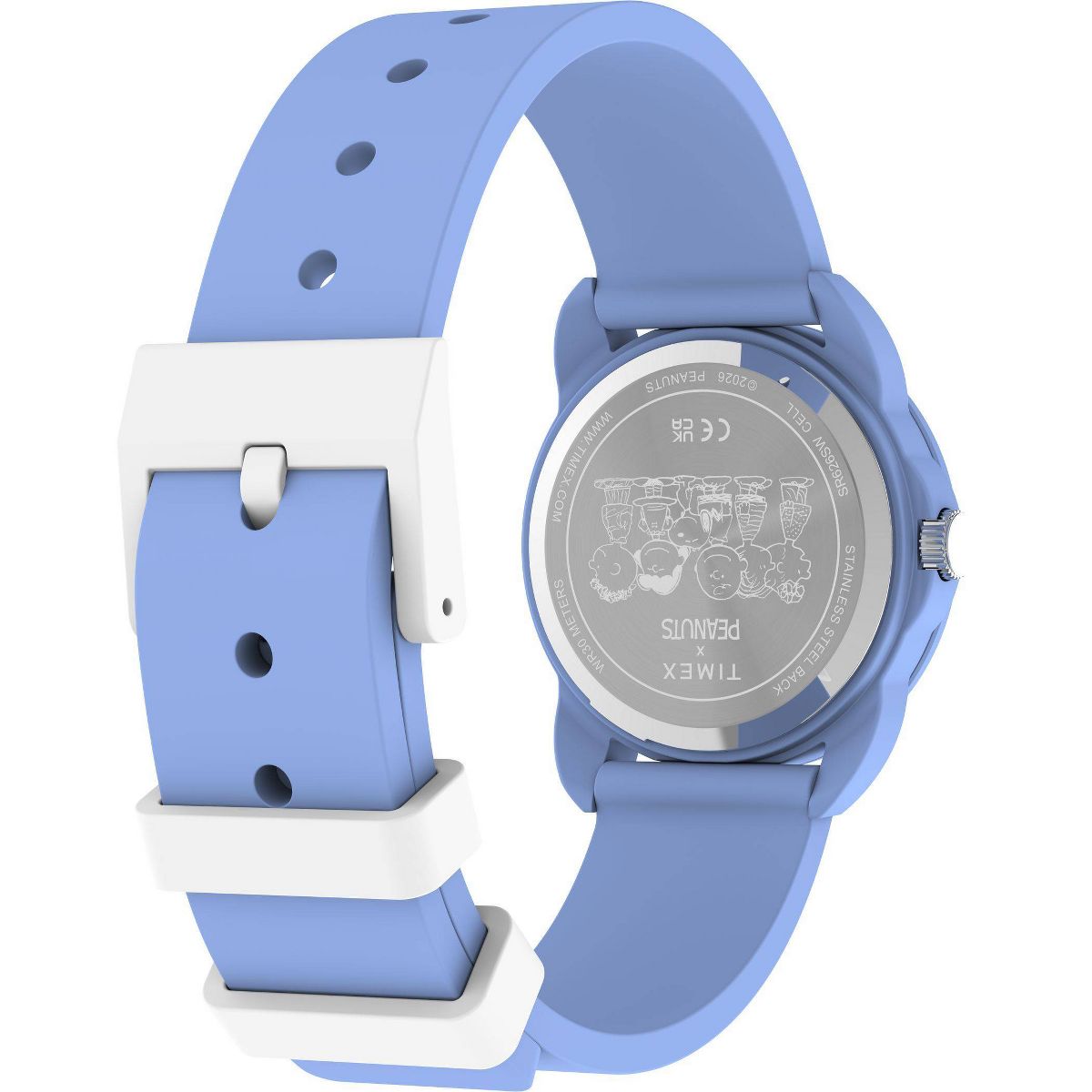 Kids Peanuts x Timex Spring Watch with Silicone Strap - Blue TW2Y51100 - thumbnail 6