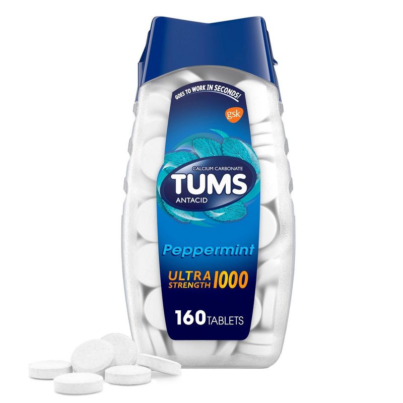 Tums Ultra Strength Mint Antacid Chewable Tablets 160ct, 1 of 15
