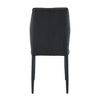 Anybear Set of 4 Dining Chairs with Shell pattern, 17x22.5x37", Black - 4 of 4