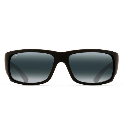 Maui Jim World Cup Wrap Sunglasses - Gray Lenses With Black Frame : Target