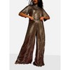 Rebdolls Women's Joy Liquid Metal Wide Leg Pants - 3 of 4