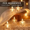 12 Pcs Flameless LED Light Candle LED Crystal Candle Light Transparent Shell Electronic Night Lamp Dating Party Holiday Home Decoration - 4 of 4