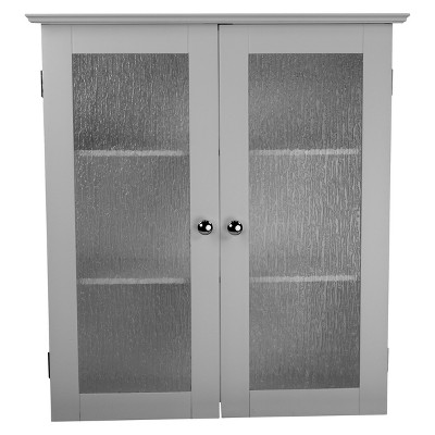 Elegant Home Fashions Slone 2-Door Wall Cabinet, White