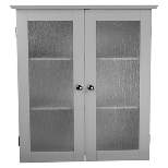 Connor 2 Door Wall Cabinet White - Elegant Home Fashions