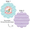 Big Dot of Happiness Let’s Be Mermaids - Baby Shower or Birthday Party Round Table Decorations - Paper Chargers - Place Setting For 12 - 3 of 4