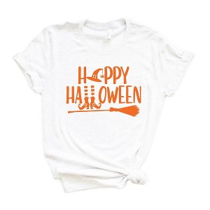 Simply Sage Market Women's Happy Halloween Short Sleeve Graphic Tee - 1 of 2