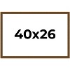 PosterPalooza | Flat Gold Picture Frame - UV Acrylic, Backing Board, Hanging Hardware Included - 2 of 4