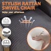 MOONMISS 360 Degree Corduroy Swivel Barrel Chair,Leisure Arm Chair for Nursery,Hotel,Bedroom,Office,Lounge - 2 of 4