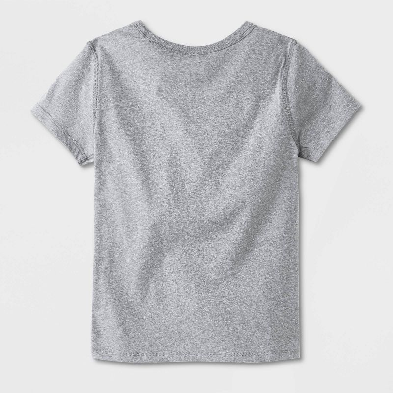Kids' Adaptive 2pk Short Sleeve Undershirt with Abdominal Access - Cat & Jack™ Gray/White, 2 of 6
