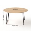 31.5" Modern Minimalist Coffee Table with Metal Legs,Round or Square Table for Small Spaces,Living Room & Bedroom-Baofuwish - 4 of 4
