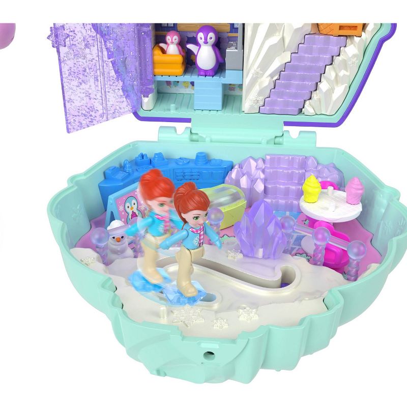 Polly Pocket Snow Sweet Penguin Compact Dolls and Playset, 4 of 7