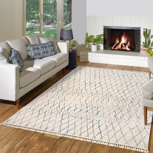 Gertmenian Amiens Faiz Bohemian Moroccan Cream Indoor Polypropylene Area Rug - image 1 of 4