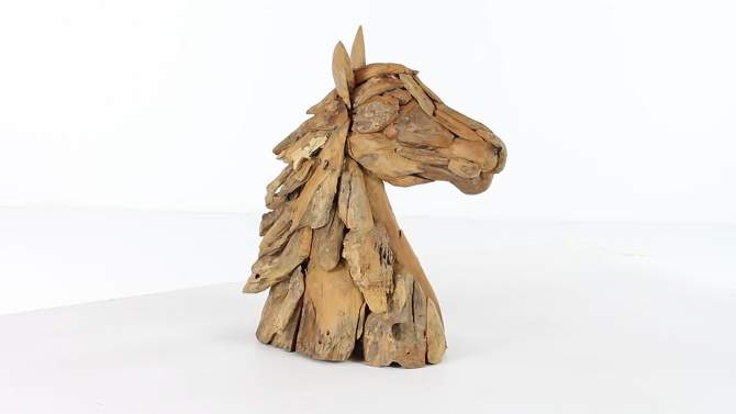 Amazing Animals Rustic Horse Head Sculpture (24") - Olivia & May, 2 of 20, play video
