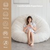 MAXYOYO 3 in 1 Giant Bean Bag Chair for Adult, High-Density Foam Filling, Convertible Sofa Bed, Beige - 4 of 4