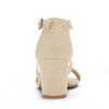 Allegra K Women's Open Toe Crisscross Buckle Ankle Strap Block Heel Sandals - 3 of 4