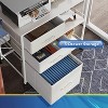 GALAXHERO  3 Drawer Mobile File Cabinet, Rolling Printer Stand with Open Storage Shelf for Home Office - 4 of 4