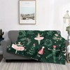 Christmas Nutcracker & Dancing Women Patterned Flannel Throw Blanket - Soft Warm Cozy Shawl for Sofa, Bed, Office, Travel - All-Season Gift - 4 of 4