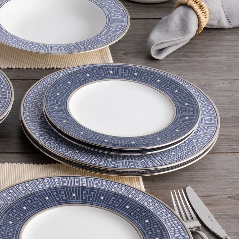 Noritake Infinity Blue Set of 4 Dinner Plates, 3 of 10