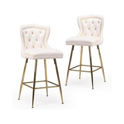 Infurnic Dining Chairs, Modern Upholstered Dining Chairs Set with Sturdy Legs, for Kitchen and Dining Room, 2PCS, Black, 17.7"*17.5"*26"