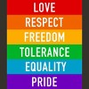 Adult Design By Humans Pride Rights Motto By PINHEAD66 T-Shirt - 2 of 2