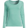 Lands' End Women's Long Sleeve Lightweight Jersey Scoop Neck T-Shirt - 3 of 3