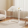 KWPZQEB Overbed Bedside Table with Wheels, Adjustable Office & Home Use Bed Table, Rolling Laptop Table, Mobile Standing Desk - 2 of 4