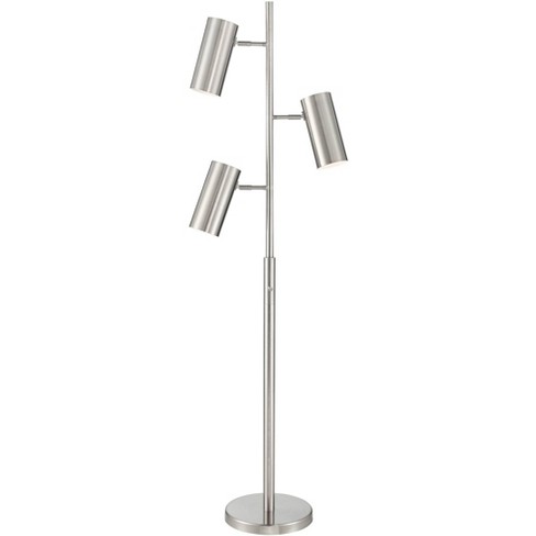 Possini Euro Design Mid Century Modern Floor Lamp Tree 3-light 67