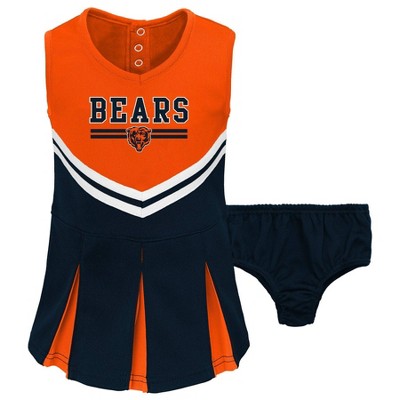 Girls 3T 2-PC Chicago Bears Football Cheerleader Dress Infant Toddler  Costume