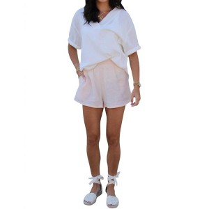 Women's Double Gauze Shorts - MIOU MUSE - 1 of 4