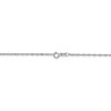 Black Bow Jewelry 1mm 14k White Gold Diamond Cut Singapore Chain Necklace - 4 of 4