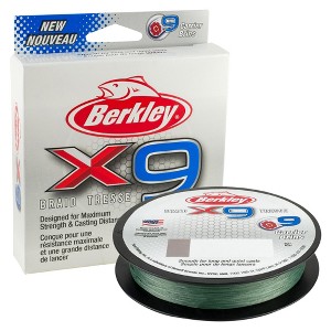 Berkley x9 Braid Low Vis Green, 2187yds, 65# - 1 of 4
