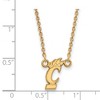 Black Bow Jewelry 14k Yellow Gold Cincinnati Bearcats NCAA Necklace 18 Inch - 2 of 4