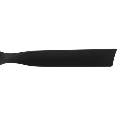 Keel 56" Matte Black Metal LED Ceiling Fan with Remote